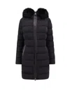 Mackage Black Stretch Nylon Down Jacket In Black