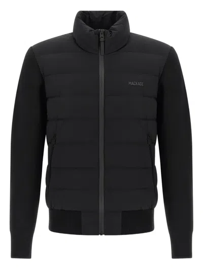 Mackage Haney City Water Resistant 800 Fill Down Hybrid Jacket In Blue