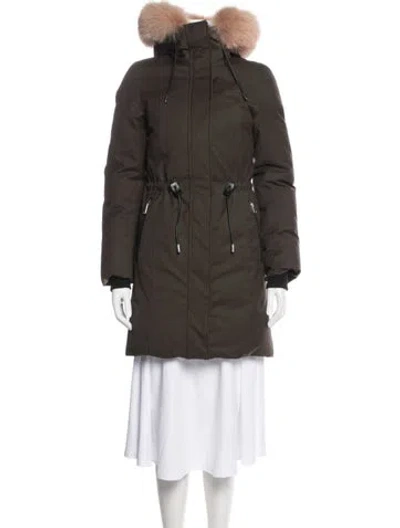 Pre-owned Mackage Parka In Green