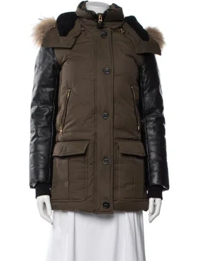 Pre-owned Mackage Parka In Green