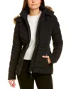 Mackage Patsy Down Leather-trim Jacket In Black