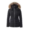 Mackage Patsy Down Leather-trim Jacket In Black