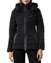 Mackage Michi Agile-360 Elastic Light Hooded Down Jacket In Black