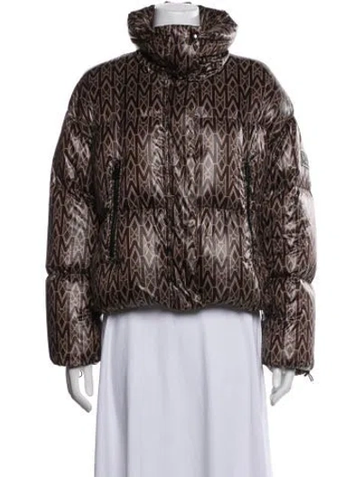 Pre-owned Mackage Patterned Down Jacket In Multicolor