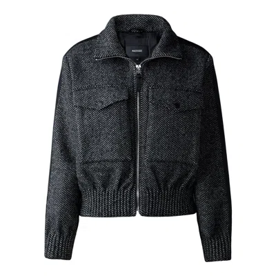 Mackage Patty-hb In Black-white