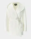 Mackage Paya Double-face Wool Wrap Coat In White