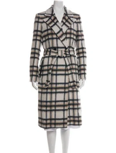 Pre-owned Mackage Plaid Print Coat In Neutrals