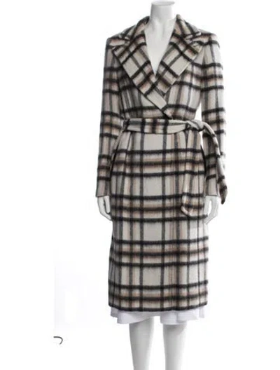 Pre-owned Mackage Plaid Print Coat In Neutrals