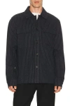 Mackage Porter Overshirt In Blue