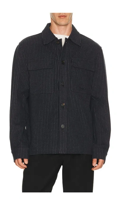 Mackage Porter Overshirt In Blue