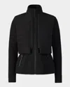 Mackage Priscilla 3-in-1 Hybrid Lightweight Jacket With Down Vest In Black