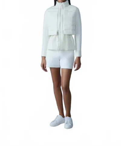 Mackage Priscilla 3-in-1 Hybrid Lightweight Jacket With Down Vest In Cream