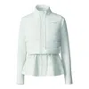 Mackage Priscilla Quilted-panel Jacket In Blue