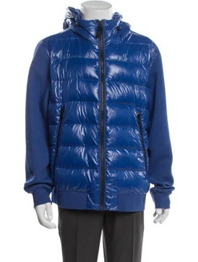Pre-owned Mackage Puffer Coat In Blue