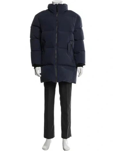 Pre-owned Mackage Puffer Coat In Blue