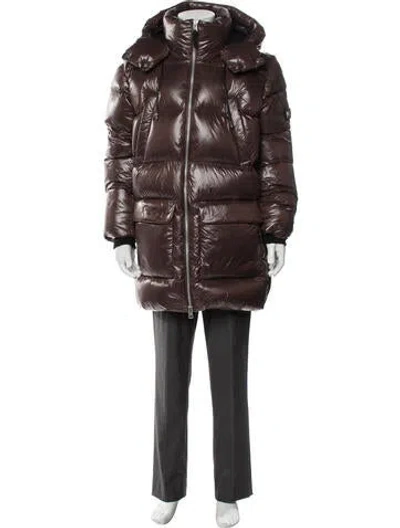 Pre-owned Mackage Puffer Coat In Brown