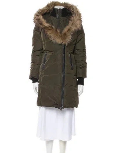 Pre-owned Mackage Puffer Coat In Green