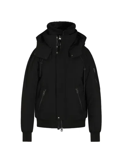 Mackage Quilted Hooded Jacket In Black