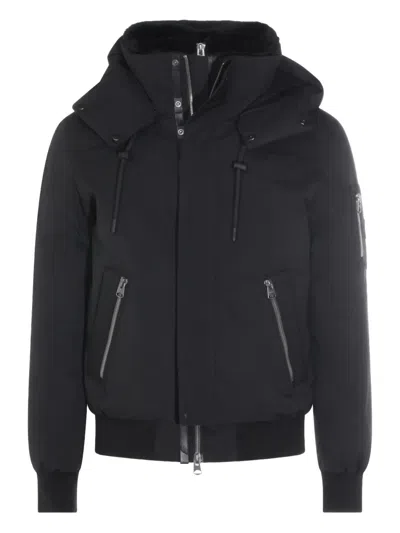 Mackage Quilted Hooded Jacket In Black