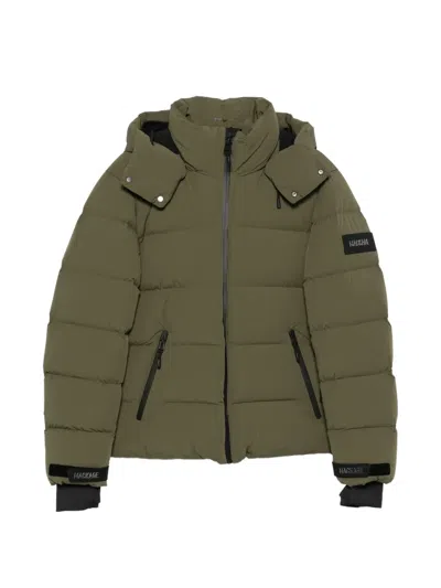 Mackage Quilted Hooded Jacket In Green