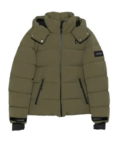 Mackage Quilted Hooded Jacket In Animal Print