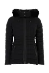 Mackage Michi Agile-360 Elastic Light Hooded Down Jacket In Black