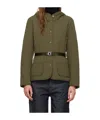 Mackage Raja Long-sleeved Down Jacket In Green