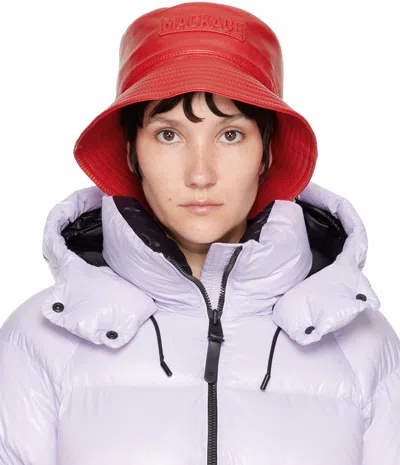 Mackage Red Logo Bucket Hat