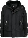Mackage Riley Short Down Jacket With Zip And Hood In Black