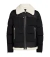 Mackage Robert Shearling Puffer Jacket In Black