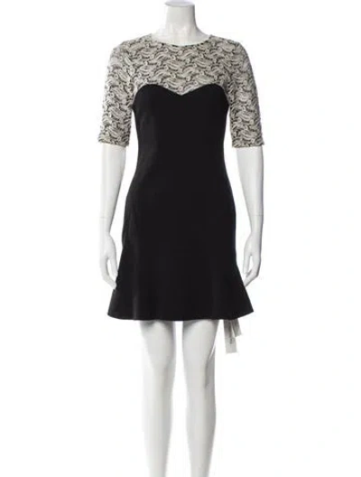 Pre-owned Mackage Scoop Neck Mini Dress In Black