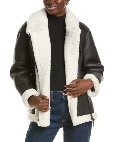 Mackage Senya Shearling Jacket In Black