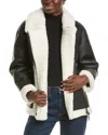 Mackage Senya Shearling Jacket In Black