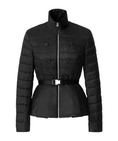 Mackage Serafina Belted Quilted Jacket In Blue