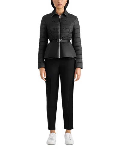 Mackage Serafina Quilted Belted Jacket In Black