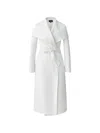 Mackage Mai Wool Belted Wrap Coat In White