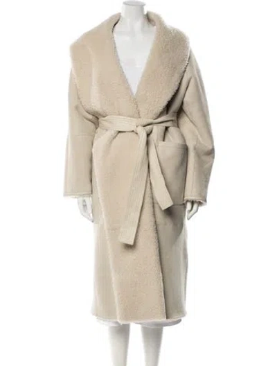 Pre-owned Mackage Shearling Coat W/ Tags In Neutrals