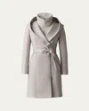 Mackage Shia-slb 2-in-1 Double Face Wool Coat With Removable Bib In Trench