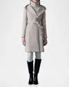 Mackage Shia 2 In 1 Double Face Wool Coat With Removable Bib In Trench