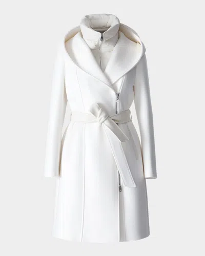 MACKAGE SHIA 2-IN-1 DOUBLE-FACE WOOL COAT WITH REMOVABLE BIB