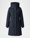 Mackage Shiloh-nfz Down Parka With Detachable Hooded Bib In Blue