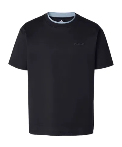 Mackage Short-sleeve Crew-neck T-shirt In Blue