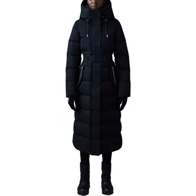 Mackage Shyla 800 Fill Power Down Coat With Removable Quilted Bib In Black