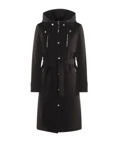 Mackage Siobhan Down Trench Coat In Black