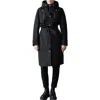Mackage Siobhan Down Trench Coat With Removable Bib In Black