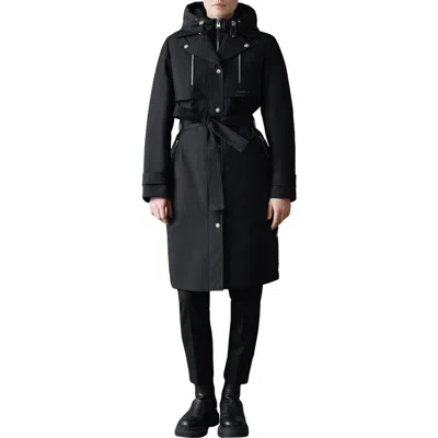 MACKAGE MACKAGE SIOBHAN DOWN TRENCH COAT WITH REMOVABLE BIB