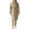 Mackage Siobhan Down Trench Coat With Removable Bib In Brown