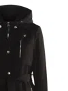 Mackage Siobhan Hooded Belted Coat In Black