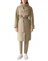 Mackage Siobhan Down Trench Coat With Removable Bib In Neutral