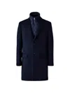 Mackage Skai-slb Virgin Wool Coat With Removable Down Bib In Blue